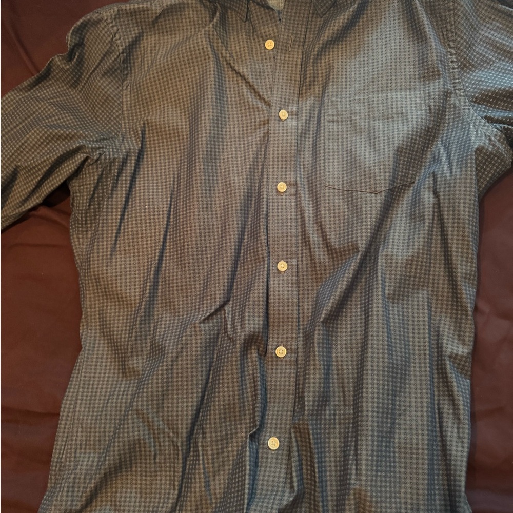 Banana Republic Black Casual Button Down Shirt